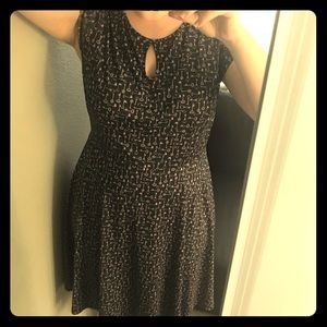 Isabel + Alex A-line Key Print Dress